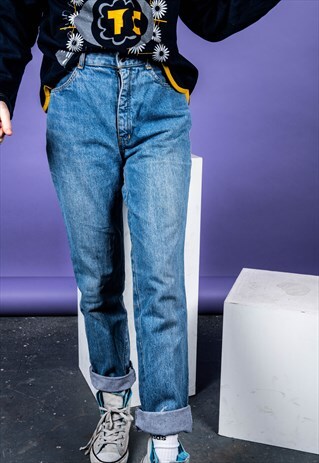 VINTAGE MOM JEANS IN BLUE