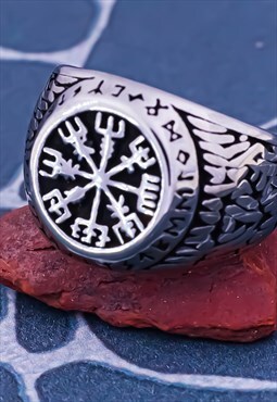 Mens Viking Mythology Rune Ring Womens Rings