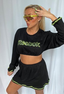Reworked Reebok Croptop and skirt coordinate 