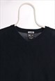 ADIDAS 90'S VNECK JUMPER MEDIUM BLUE