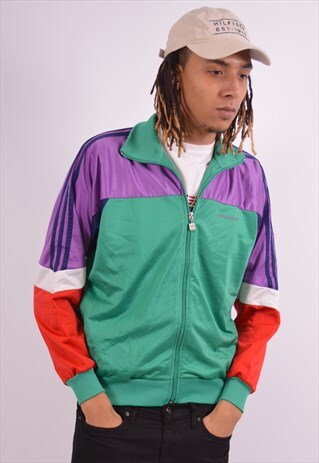 VINTAGE ADIDAS TRACKSUIT TOP JACKET MULTI