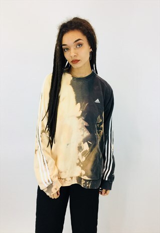 VINTAGE ADIDAS ACID WASH SWEATSHIRT