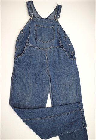 VINTAGE 90S GHINGHERI BLUE MATERNITY DENIM DUNGAREES