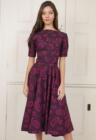 1960S VINTAGE MIDI DRESS