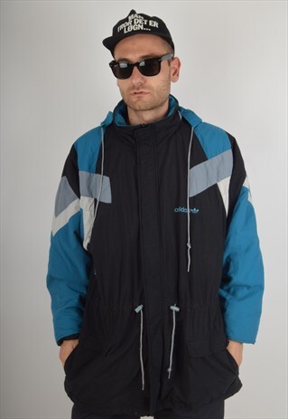 VINTAGE ADIDAS THICK JACKET 90'S SIZE L (975)