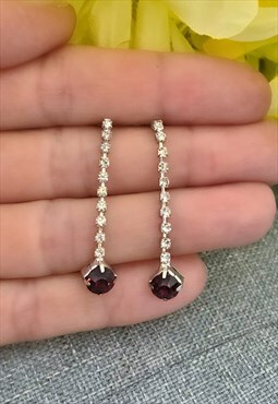 Diamonte Dangle Earrings