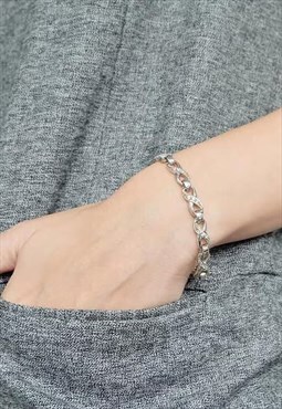Handmade Infinity Chain Bracelet Women Silver Bracelet