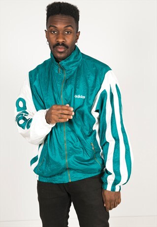 VINTAGE 80S USA ADIDAS SHELL SPORT JACKET / R252