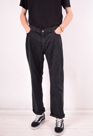 FRED PERRY MENS VINTAGE JEANS W36 L31 BLACK 90S