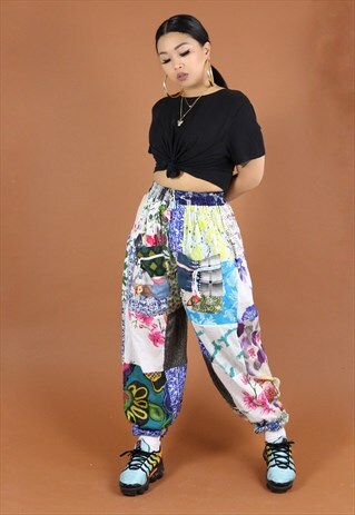 PATCHWORK SWEATPANTS / TROUSERS / JOGGERS