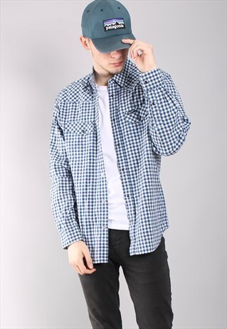 VINTAGE WRANGLER CHECK WESTERN SHIRT