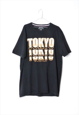 Y2K Black Graphic Tokyo T-Shirt