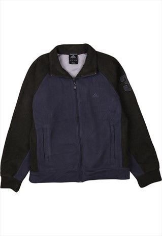 Vintage 90's Adidas Fleece Jumper Track Jacket Full Zip Up