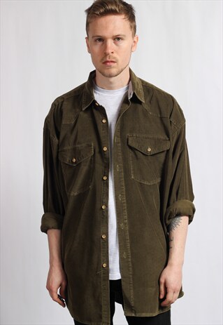 VINTAGE OVERSIZED CORDUROY SHIRT