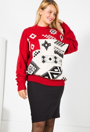 ON SALE VINTAGE 80S CLASSIC KNITWEAR JUMPER/ S0066