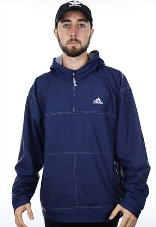 VINTAGE 90S ADIDAS WINDBREAKER 1/4 ZIP