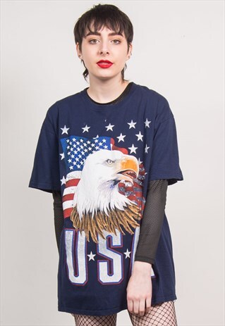 VINTAGE 90'S USA EAGLE T-SHIRT