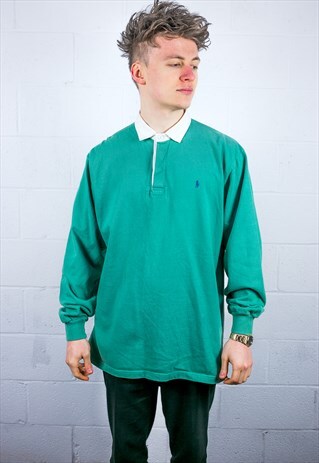 VINTAGE RALPH LAUREN RUGBY POLO SHIRT