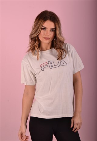 CREAM FILA T-SHIRT GBT4458