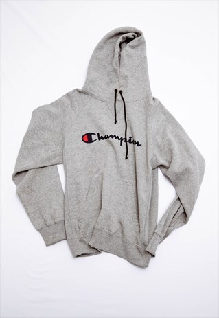VINTAGE 90S GREY DROPPED SHOULDER UNISEX SWEATSHIRT M