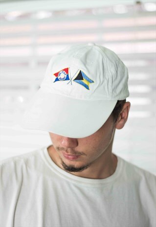 VINTAGE EMBROIDERED BASEBALL CAP HAT 3.4