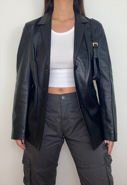 Vintage Black Real Leather Jacket