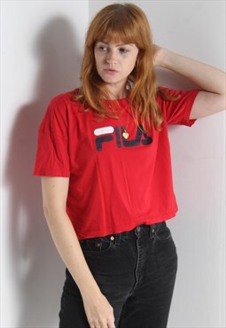 Vintage FIla Big Logo T-Shirt Red