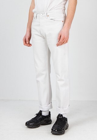 VINTAGE WHITE WRANGLER CORDUROY TROUSERS BOTTOMS