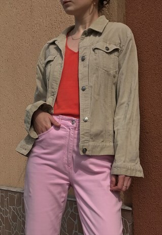 90S BEIGE CORDUROY JACKET