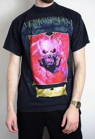 VINTAGE 90S ATMOSFEAR T-SHIRT MENS MEDIUM AUSTRALIAN GAME