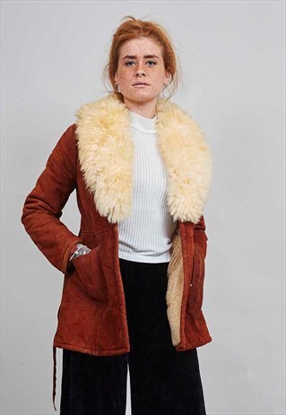 70'S CLASSIC FITTED SHEEPSKIN COAT