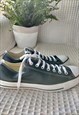 BLACK LOW LEATHER LACE UP CONVERSE UK10