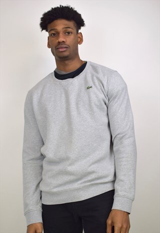 VINTAGE 90S LACOSTE GREY SWEATSHIRT