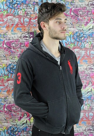 RALPH LAUREN HOODIE/HOODED SWEATSHIRT. BRANDED SPORTSWEAR.