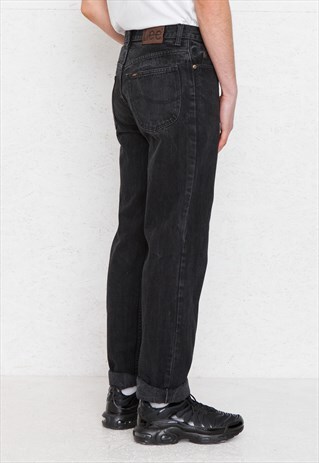VINTAGE BLACK LEE DENIM JEANS