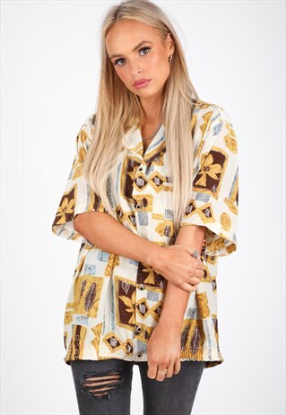 VINTAGE UNBRANDED PATTERN SHIRT S320