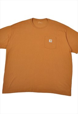 Vintage Carhartt Pocket T-Shirt Tan XXL