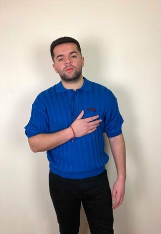 PAUL & SHARK SHORT SLEEVE POLO SHIRT BLUE