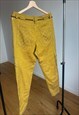 KENZO MUSTARD CARGO TROUSERS