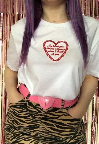 THUMP A THUMP EMBROIDERED T-SHIRT