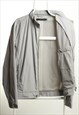 VINTAGE CALVIN KLEIN WINDBREAKER HOODED JACKET GREY L