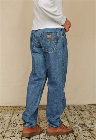 Vintage Carhartt Jeans Mens Dark Blue