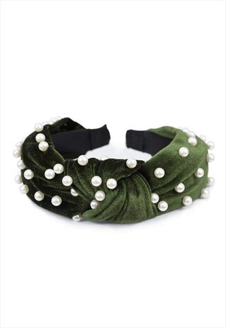 GREEN PEARL HEADBAND