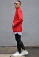 VINTAGE RED QUILTED JACKET