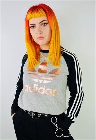 VINTAGE ADIDAS METALLIC TREFOIL SWEATSHIRT