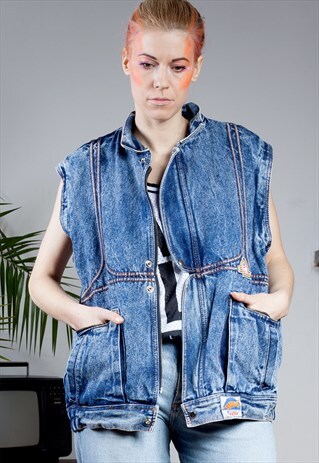FIGUR JEANS VINTAGE DENIM VEST