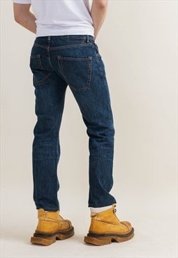 Vintage Y2k Dondup Dark Blue Slim Fit Men Jeans W31