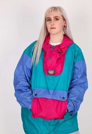 VINTAGE K-WAY WINDBREAKER JACKET NJ779