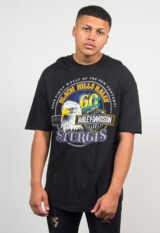 HARLEY DAVIDSON VINTAGE T-SHIRT STURGIS RALLY