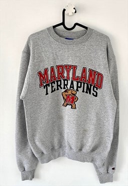 Vintage champion Maryland terrapins sweatshirt small grey 